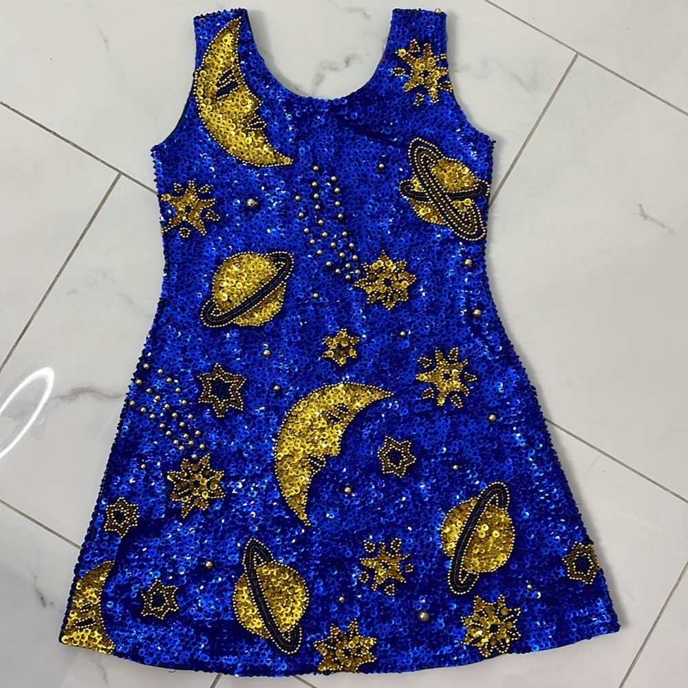 Little Attitudes embellished dress age 4 party rare Christmas Halloween sparkly